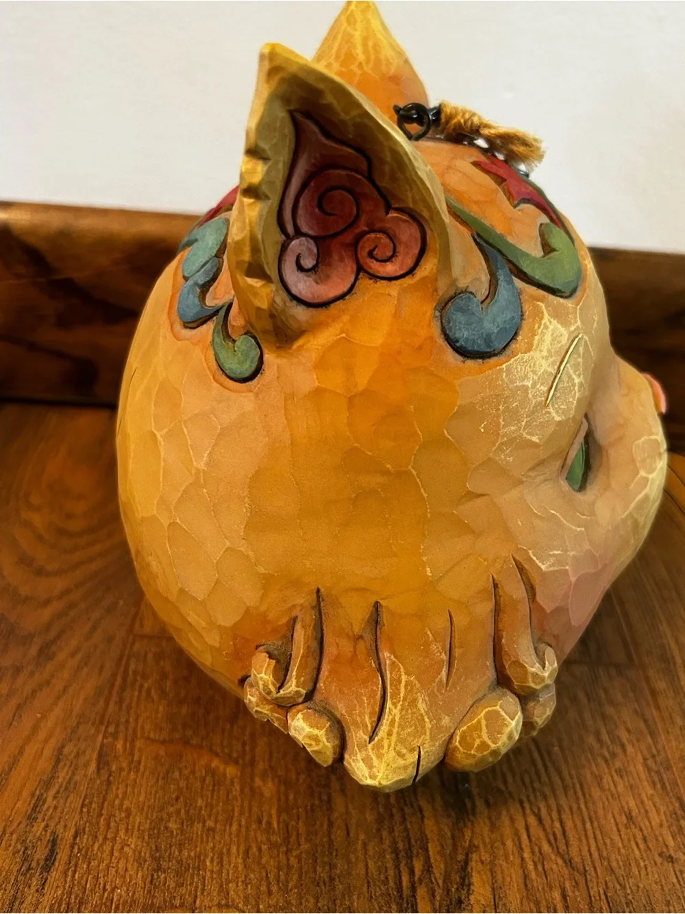 Jim Shore Enesco Heartwood Creek Orange Cat Hanging Birdhouse Decor Cottage Core